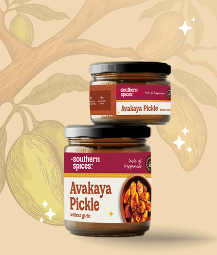 Avakaya Pickle without Garlic <br>100 / 200 / 400 Grms