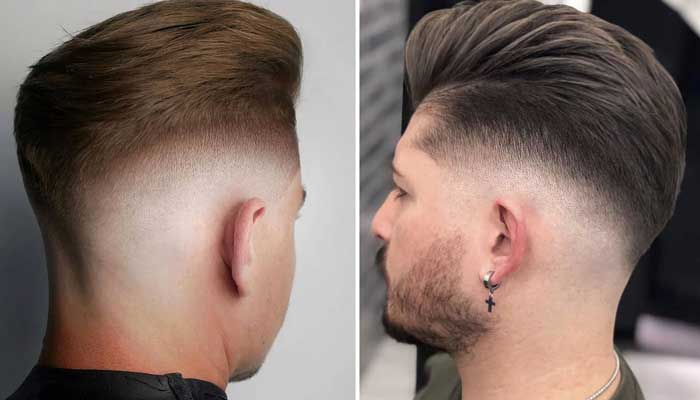 Pompadour hair cut