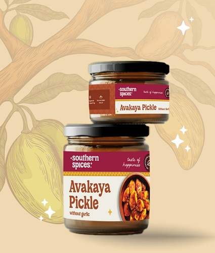 Avakaya Pickle without Garlic <br>100 / 200 / 400 Grms